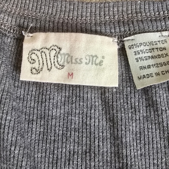 Affliction Gray Long Sleeve Top - Picture 2 of 3